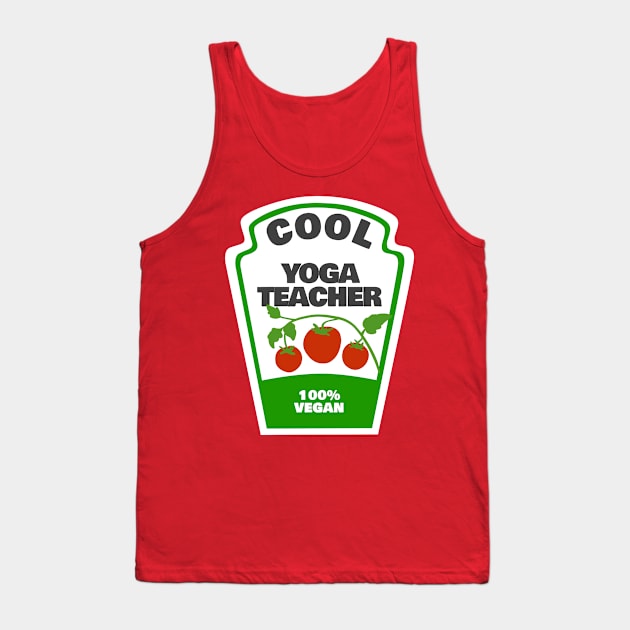 Vegan Yoga Teacher Sauce Tank Top by winwinshirt